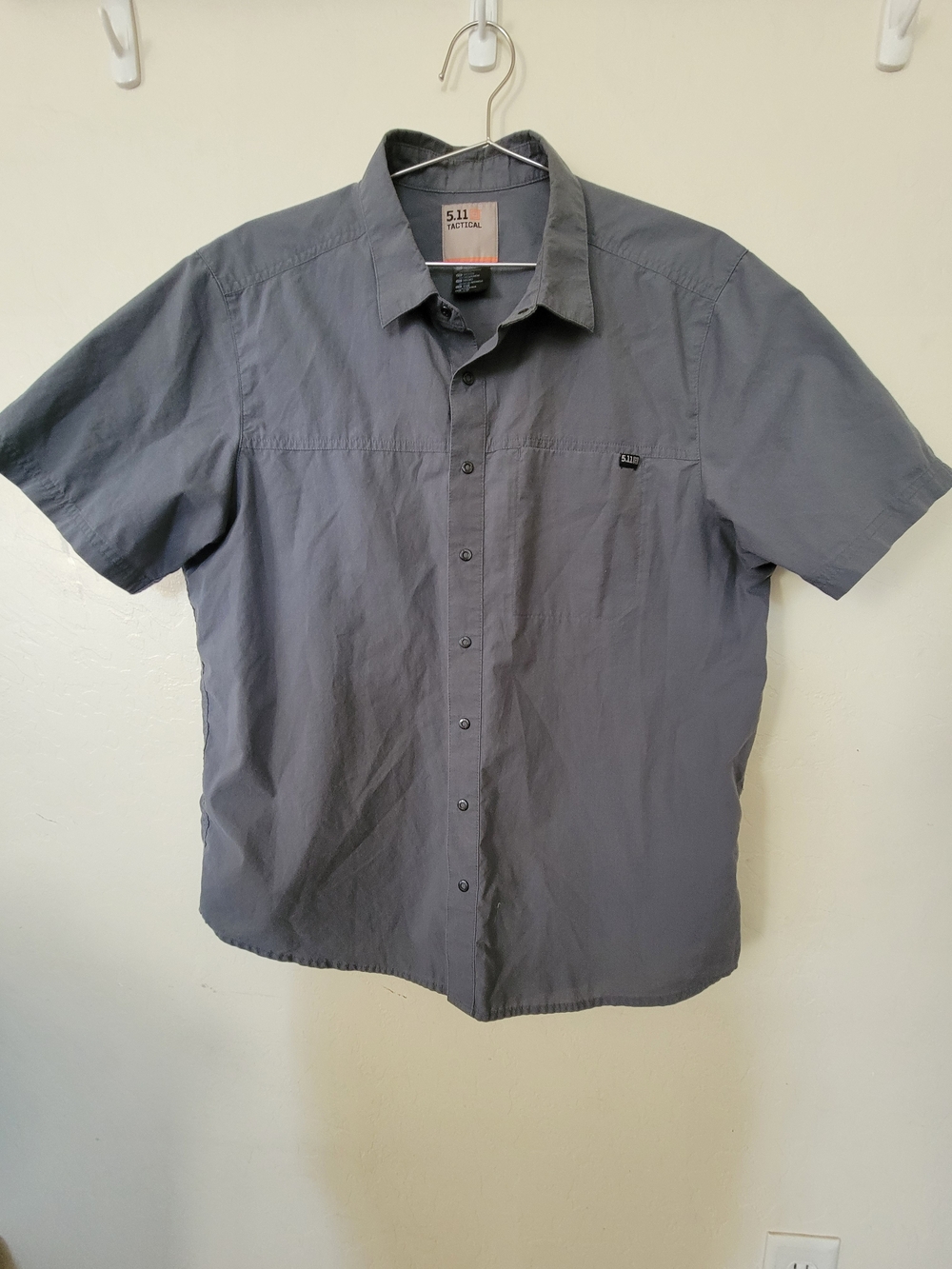 5.11 Tactical Short-Sleeve Button Down Shirt - Charcoal Gray